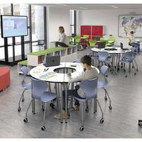 Chaise recyclée sur roulettes Mia Castors - Mirplay School - Image 6