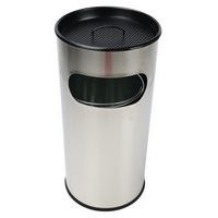 Poubelle-cendrier en Inox avec ouverture - 30 L ou 50 L - Manutan Expert - Image 8