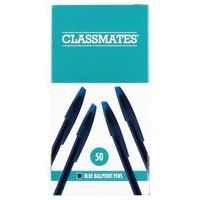Stylo à bille - Design élégant - Classmates - Bleu - Lot de 50 - Image 2