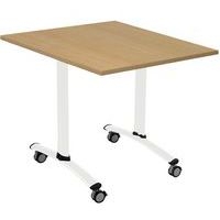 Table carrée plateau mélaminé pivotant Axe - Manutan Expert - Image 4