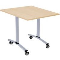 Table carrée plateau mélaminé pivotant Axe - Manutan Expert - Image 10