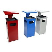 Cendrier et poubelle usage intérieur et extérieur 38 L - argent - Image 9