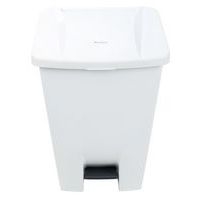 Poubelle mobile à pédale 80 L Blanc  - Manutan - Image 9