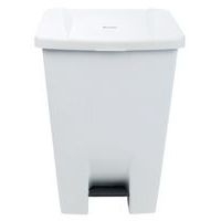 Poubelle mobile à pédale 80 L Blanc  - Manutan - Image 10