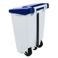 Poubelle mobile à pédale - Ergonomique - Tri sélectif - 80 L - Manutan Expert - Image 9