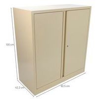Armoire monobloc à porte battante compacte - H 100 cm - Manutan Expert - Image 9