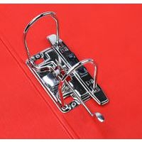 Classeur à levier plastique A4 dos: 75mm avec œillets de blocage et porte-étiquettes - Rouge - Image 2