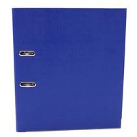 Classeur à levier plastique A4 dos: 75mm avec œillets de blocage et porte-étiquettes - Bleu - Image 3