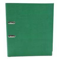 Classeur à levier plastique A4 dos: 75mm avec œillets de blocage et porte-étiquettes - Vert - Image 3