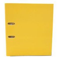 Classeur à levier plastique A4 dos: 75mm avec œillets de blocage et porte-étiquettes - Jaune - Image 3