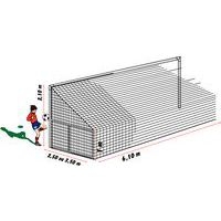 Lot de 2 filets spécifiques pour buts foot rabat. déport 3,50 m - noir - Image 2