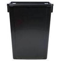 Collecteur tri sélectif sans couvercle noir 60 L - Image 5