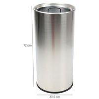 Cendrierà sable rond - 60L - Manutan - Inox 304 thumbnail image 2