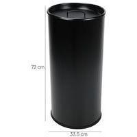 Cendrierà sable rond - 60L - Manutan - Noir thumbnail image 4