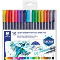 Etui 18 feutres double pointe aquarellable - Staedtler