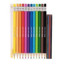 Tube 12 crayons porte-mine couleur rechargeables - Image 3