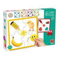 Lot 6 puzzles couleur - Goula