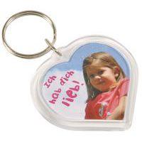 Porte clef plastique forme coeur thumbnail image 2