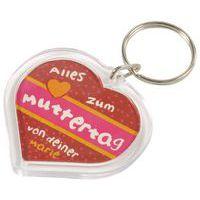 Porte clef plastique forme coeur thumbnail image 3