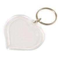 Porte clef plastique forme coeur