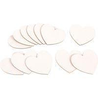 Magnet à décorer forme coeur (12 pièces) - Image principale