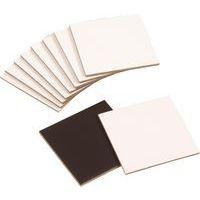 Magnet à décorer forme carrée (lot de 12 pièces) - Image principale