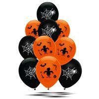 Lot de 10 ballons de baudruche diamètre 30 cm Halloween