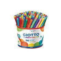 Pot plastique 96 feutres turbolcolor pointe 2,8 mm - Giotto