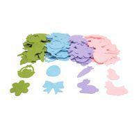 Assortiment 200 gommettes ø 3,5 cm feutrine Pâques à paillettes thumbnail image 3