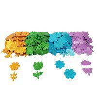 Lot 200 gommettes ø 3,5 cm en mousse scintillante printemps thumbnail image 2