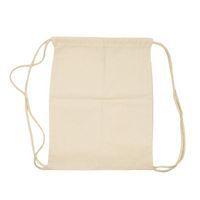 Sac à dos ficelle écru 100% coton 26 x 33 cm (lot de 10) thumbnail image 2