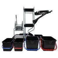 Chariot de nettoyage avec porte-sac - 4 seaux et 1 presse thumbnail image 10