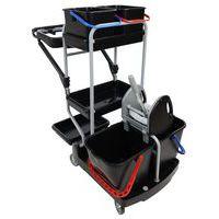 Chariot de nettoyage avec porte-sac - 4 seaux et 1 presse thumbnail image 12