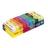 Plateau 10 pains 50g 8 couleurs vives + 2 phospho Plastilina - Image principale