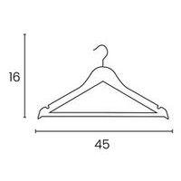 Lot de 25 cintres en bois avec barre de pantalon Hêtre thumbnail image 4