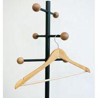 Lot de 25 cintres en bois avec barre de pantalon Hêtre thumbnail image 2