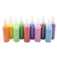 10 flacons sable coloré extra-fin - 10 x 210g couleurs ass - O'color