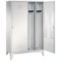 Vestiaire sur pieds pour 2 personnes, gris clair - Image 4