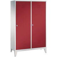 Vestiaire sur pieds pour 2 personnes, rouge - Image 4