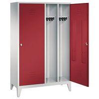Vestiaire sur pieds pour 2 personnes, rouge - Image 2