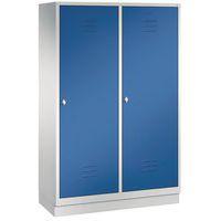 Vestiaire sur socle pour 2 personnes, bleu gentiane - Image 2