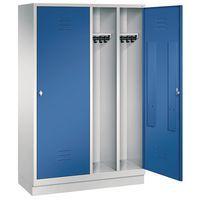 Vestiaire sur socle pour 2 personnes, bleu gentiane - Image 3