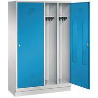 Vestiaire sur socle pour 2 personnes, bleu clair - Image 3