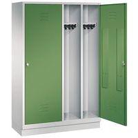 Vestiaire sur socle pour 2 personnes, vert réséda - Image 4