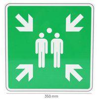 Panneau Point rassemblement après évacuation - PVC 35x35cm - Image 4