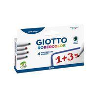 Pochette 4 marqueurs effaçables à sec Robercolor Giotto pointe biseautée - Image principale