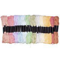 Pack 52 fils à broder 8 m 13 coloris assortis