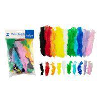 Sachet de 300 plumes multicolores