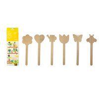 Lot de 12 marque page en bois à décorer 24 x 8 cm
