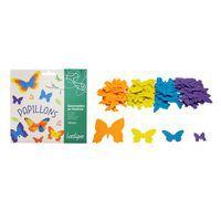 Pochette de 150 papillons en feutrine adhésive